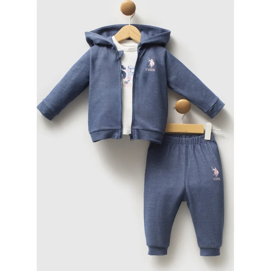 U.S. Polo Assn Takım, 3'lü, Mavi