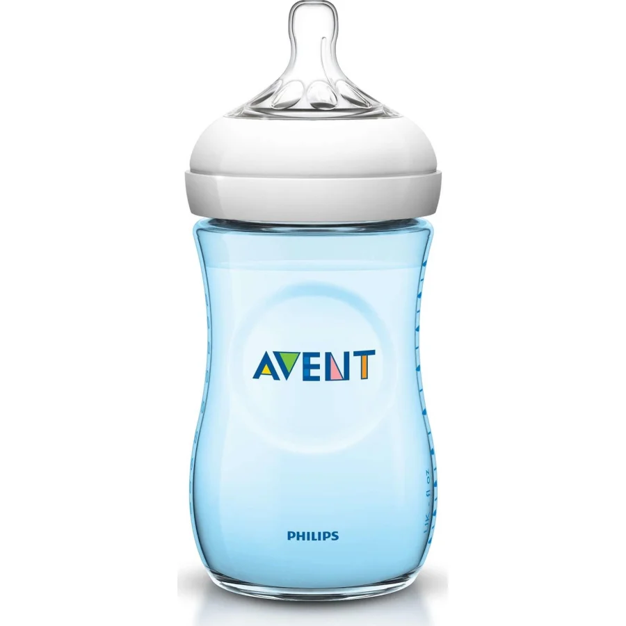 Philips Avent Natural PP Biberon, 260 ml, Mavi