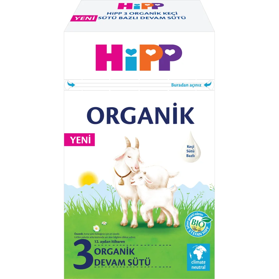 Hipp 3 Organik Keçi Sütü Bazlı Devam Sütü, 400 g