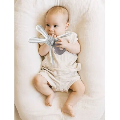 BabyJem Tutmalı Peluş, Mini Tavşan, Gri