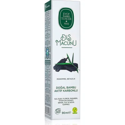Eyüp Sabri Tuncer Doğal Bambu Karbonlu Diş Macunu, 90 g