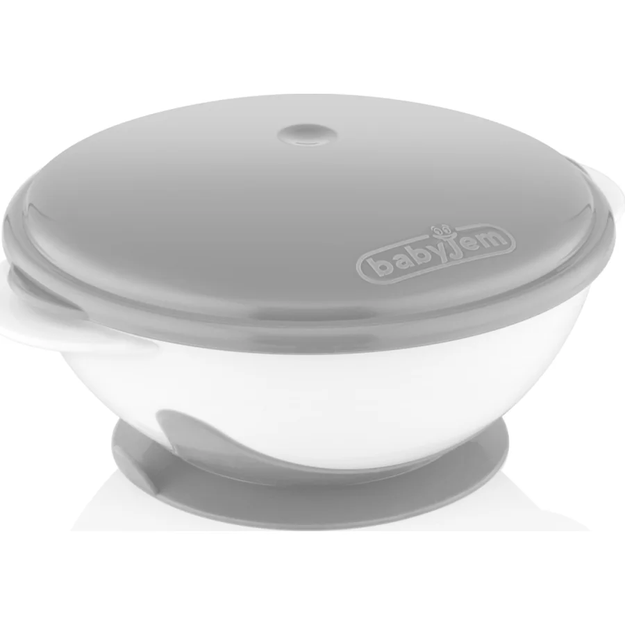 BabyJem Vakumlu Mama Tabağı, Gri