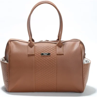 M&Y Gaia Deri Anne Bebek Bakım Çanta Seti 7240 Taba