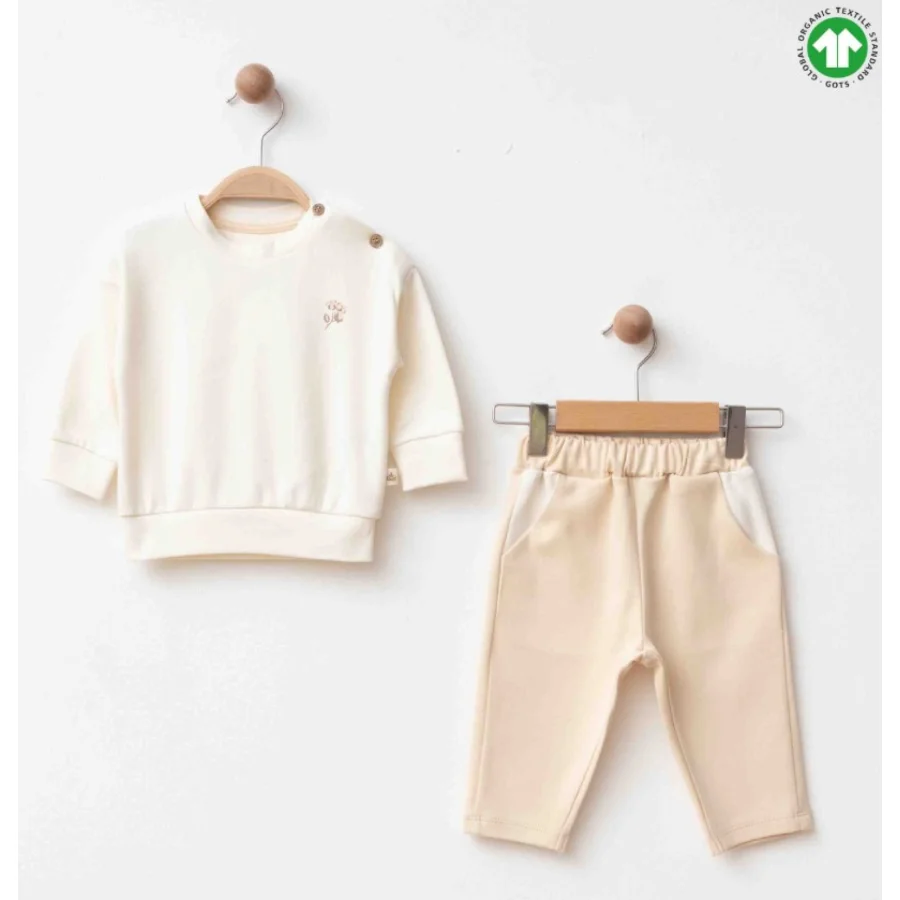 Eslenza Organik Takım, 2'li, Bej