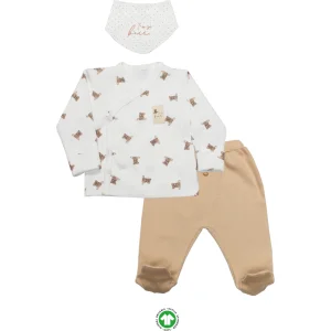 Bistyle I Am So Bear 3'lü Takım 13103 Bej-Ekru