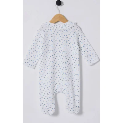 U.S Polo Bebek Tulum USB2435 Beyaz-Mavi, Mavi