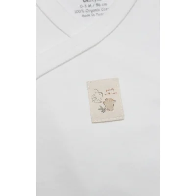 Bistyle Kruvaze Body Yarım Kol With You Family Bej