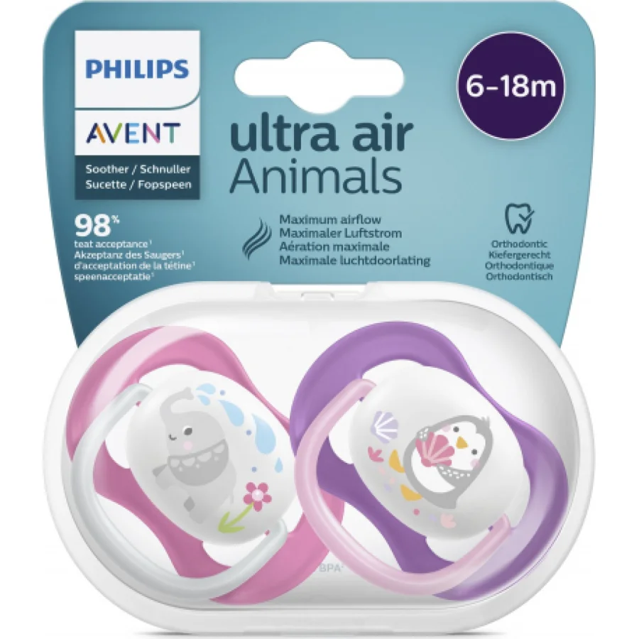 Philips Avent Ultra Air Emzik, 6-18 Ay, Kız