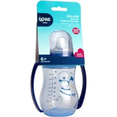Wee Baby Akıtmaz Kulplu PP Antikolik Bardak, 250 ml