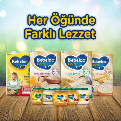 Bebelac Elma Şeftali Püresi Kavanoz Maması, 125 g