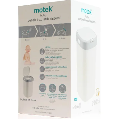 Motek Bebek Bezi Atık Çöp Kovası