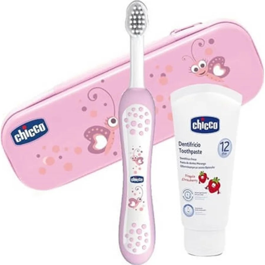 Chicco Diş Fırça Seti, Pembe