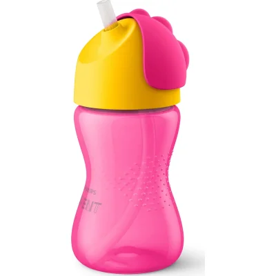 Philips Avent Desenli Pipetli Bardak, 300 ml, Pembe