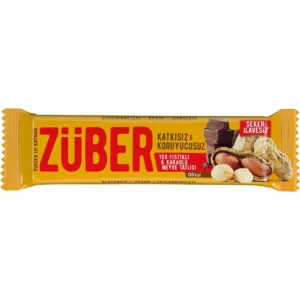 Züber Meyve Barı, 40 g, Yer Fıstıklı ve Kakaolu