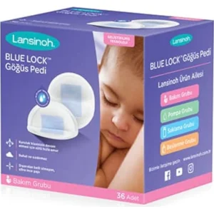 Lansinoh Blue Lock Göğüs Pedi, 36'lı