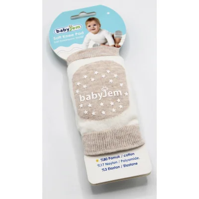 BabyJem Emekleme Dizliği, Örgü, Bej