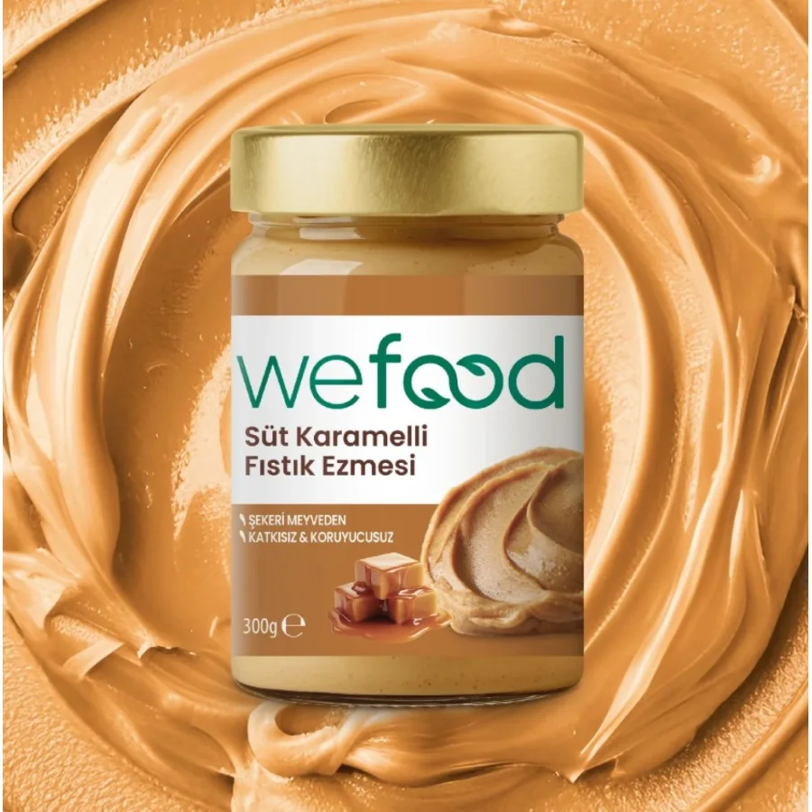 Wefood Süt Karamelli Fıstık Ezmesi, 300 g