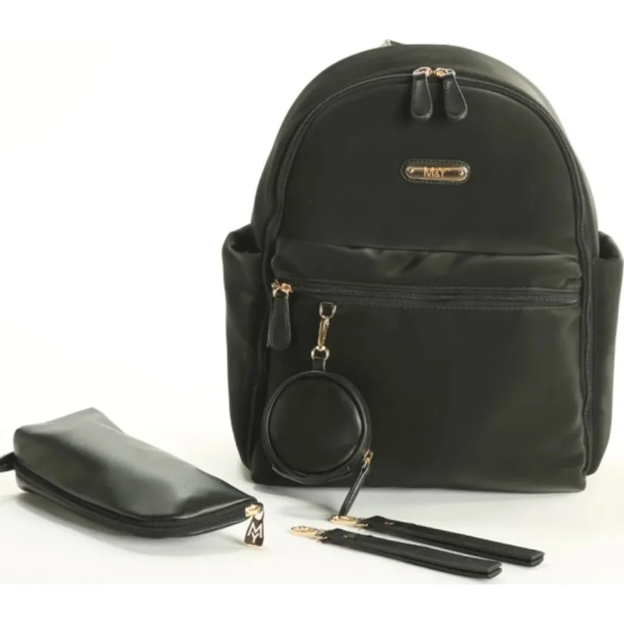 M&Y Diamond Anne Bebek Bakım Sırt Çantası, Siyah