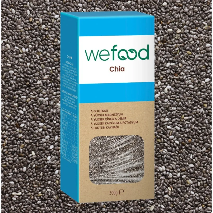 Wefood Siyah Chia, Glutensiz, 300 g