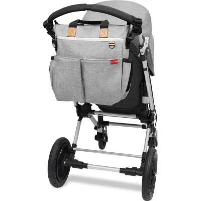 Skip Hop Duo Orjinal Çanta, Gri, Melanj