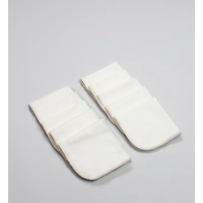 Bistyle Organik, 20x20, 10'Lu Penye Mendil, Ekru