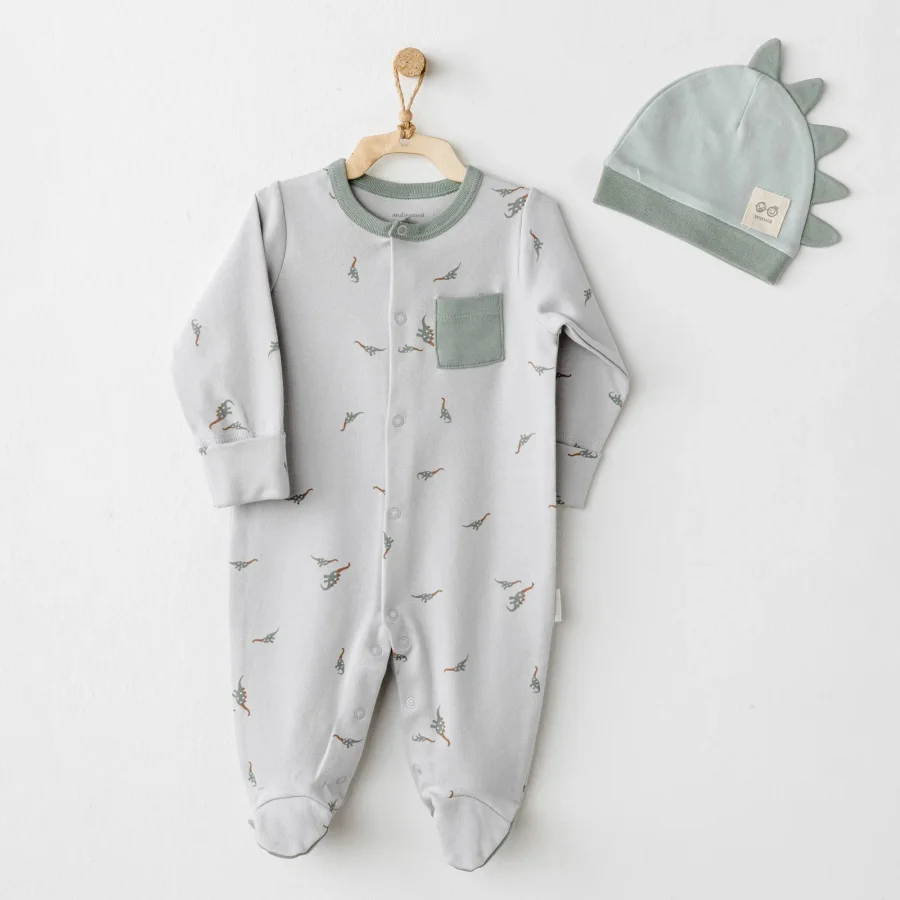 Andywawa Mummy S Snuggle Saurus Tulum Takım, Yeşil