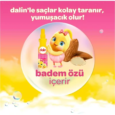 Dalin Kolay Tarama Spreyi, Badem Yağlı, 200 ml