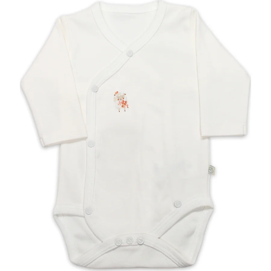 Bistyle Kruvaze Body Uzun Kol Fluffy And Lovely, Bej