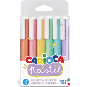 Carioca Pastel Renkler İşaretleme Kalemi, 6'lı