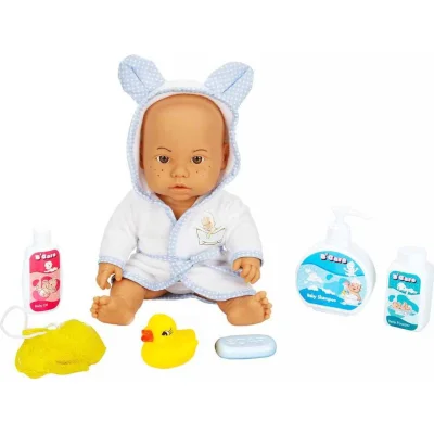 Sunman Bebelou Banyo Zamanı Bebek Seti, 35 cm