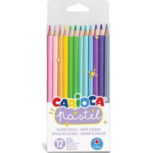 Carioca Pastel Renk Kuru Boya Kalemi, 12'li