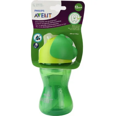 Philips Avent Desenli Pipetli Bardak, 300 ml, Yeşil