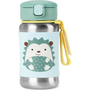 Skip Hop Zoo Pipetli Paslanmaz Çelik Suluk, 350 ml, Kirpi