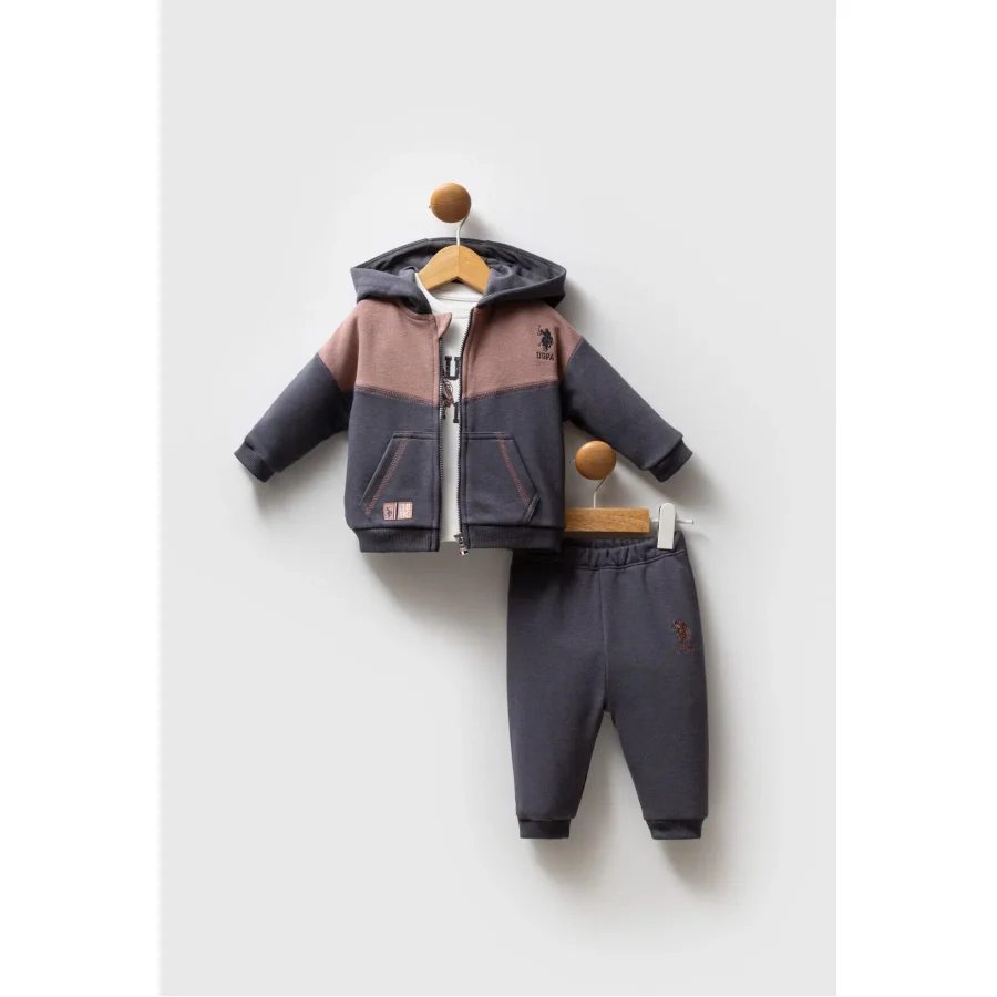 U.S. Polo Assn 3'lü Takım USB2561 Füme