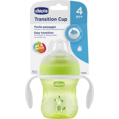 Chicco Yumuşak Uçlu Geçiş Bardağı, 4 Ay+, Unisex