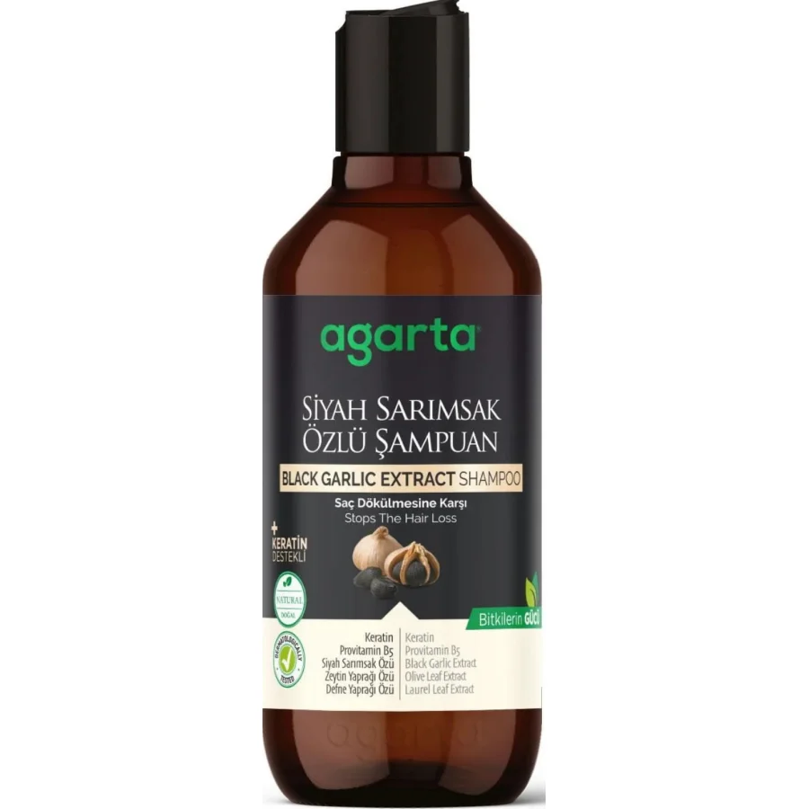 Agarta Siyah Sarımsak Özlü Şampuan, 400 ml