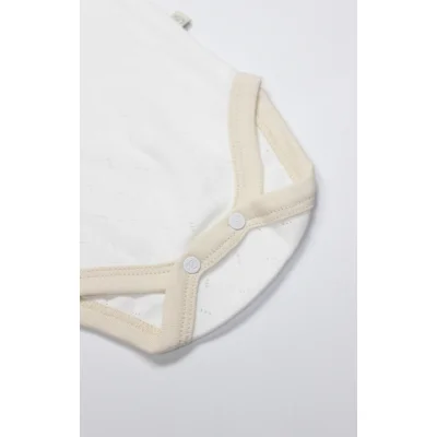 Bistyle Body Yarım Kol My Favorite Zoo Ekru