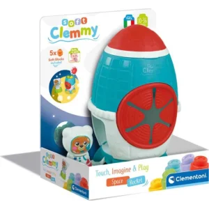 Clementoni Baby Soft Clemmy Yumuşak Blok Duyusal Roket 17806