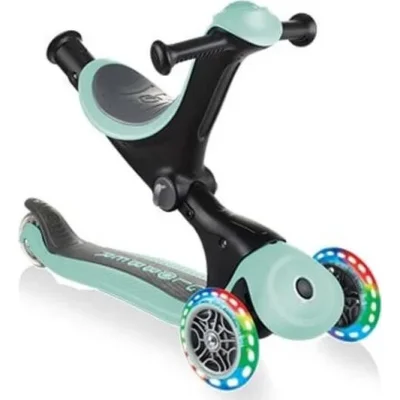 Globber Go Up Deluxe Scooter, Işıklı, Mint Yeşili