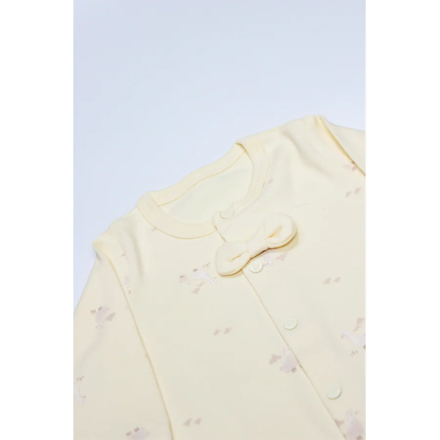 Bistyle Hastane Çıkışı Welcome Baby Duck, 10'lu, Sarı-Ekru, Ekru