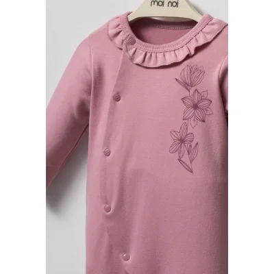 Moi Noi Flowers Şapkalı Tulum, Mürdüm