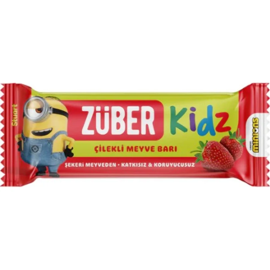 Züber Kidz Meyve Barı, 25 g, Çilek