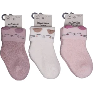 Katamino Mikaya Kız Bebek Havlu Soket Çorap, Asorti