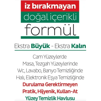 Sleepy Easy Clean Yüzey Temizlik Havlusu, 100 Adet