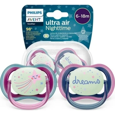 Philips Avent Ultra Air Gece Emzik 6-18 Ay Kız