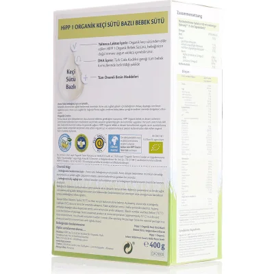 Hipp 1 Organik Keçi Sütü Bazlı Bebek Sütü, 400 g