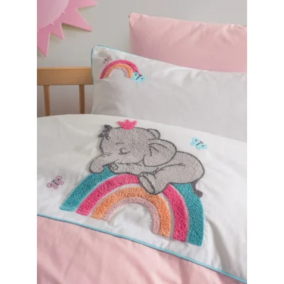 Cotton Box Punch Nakışlı Bebek Nevresim Takımı Lucky