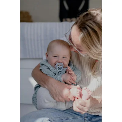 Bibs Colour Kauçuk Emzik 6-18 Ay Baby, Mavi