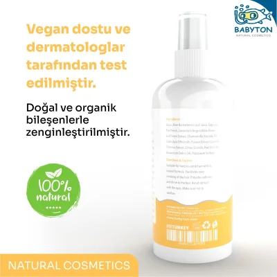 Babyton Bebek ve Çocuklar İçin Kolay Tarama Saç Spreyi, 200 ml