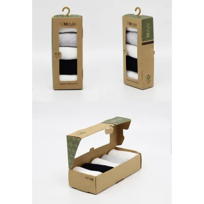 Bistyle 5'li Penye Soket Kutulu Basic Çorap 10131 Gri